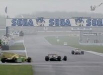 The Day Sega Took Over An F1 Race, And Ayrton Senna Lifted A Sonic Trophy